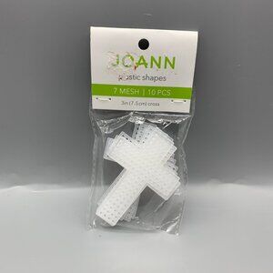NEW Joann 3" Plastic Canvas Cross Shapes Package of 10